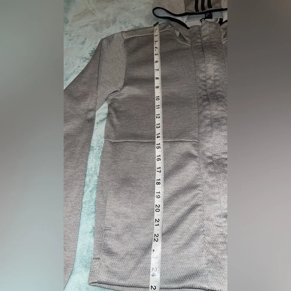 Adidas Climawarm Full-Zip Hoodie Men’s Small Light Gray